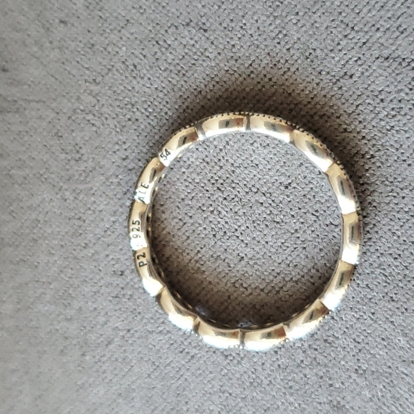 PANDORA sparkling leaves band ring - Picture 5 of 6